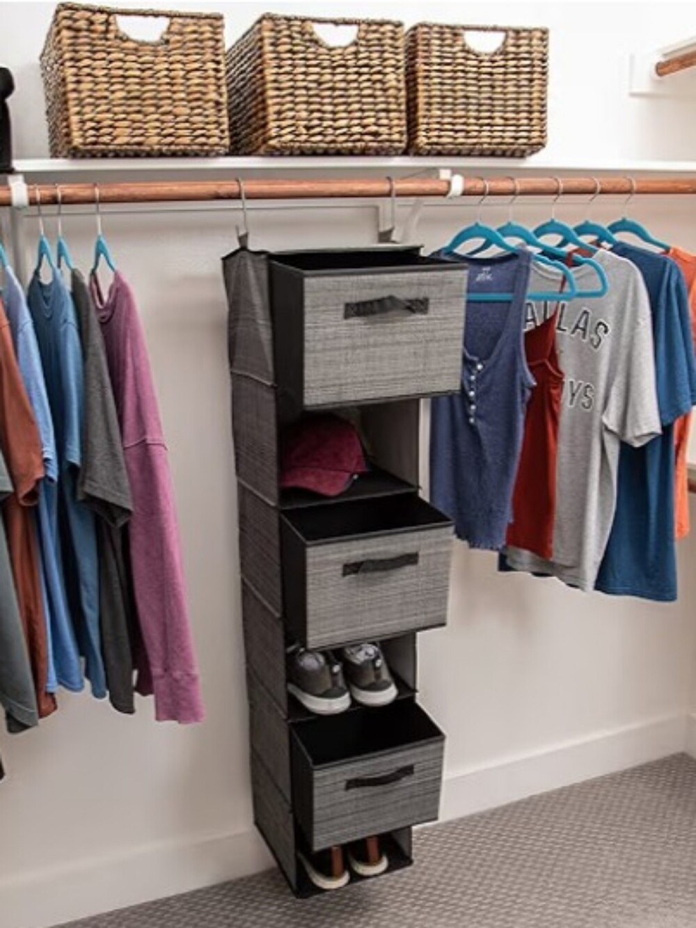 Hanging Shelves for Closet Organization and Storage (drawers not included) Copy